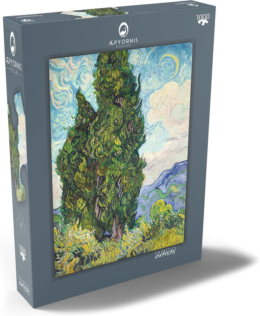 Cypresses (1889) by Vincent Van Gogh - Premium 1000 Teile Puzzle - MyPuzzle Sonderkollektion von Æpy