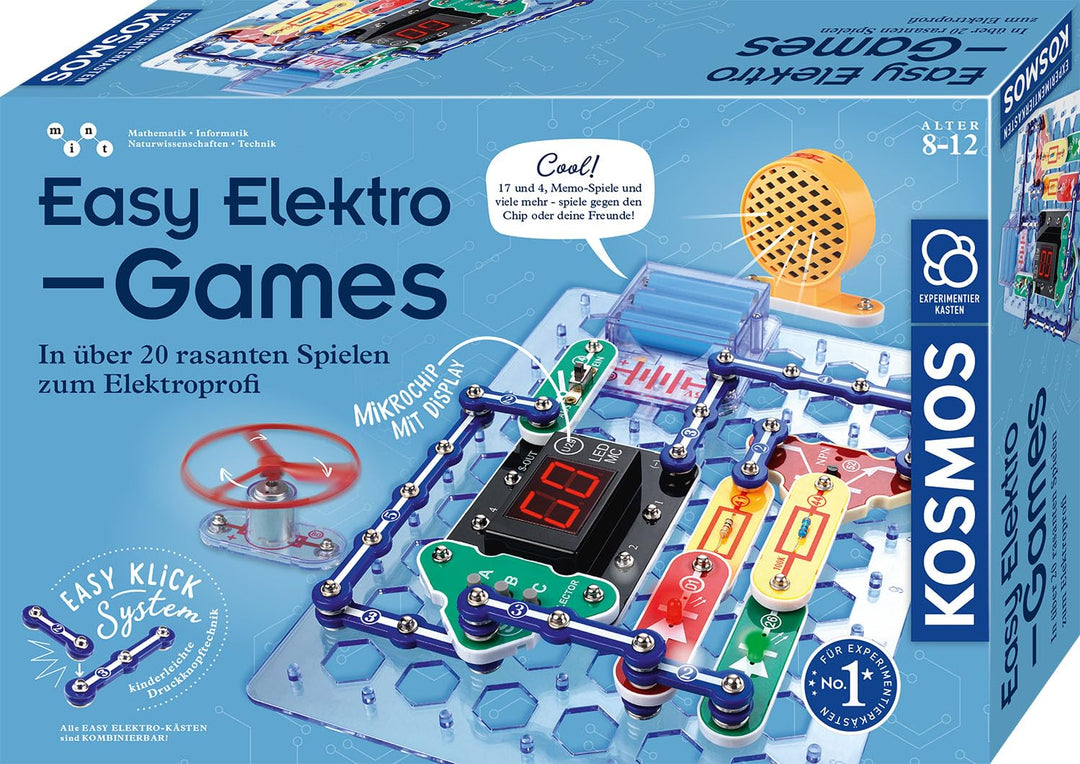KOSMOS 620998 Easy Elektro - Games, Spielerisches Lernen über Stromkreise beim Programmieren von Min