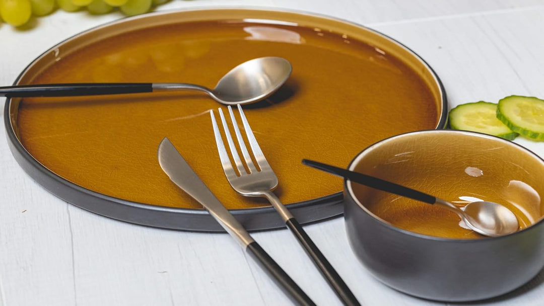 Jay Hill Besteckset Edelstahl Schwarz 24-teilig