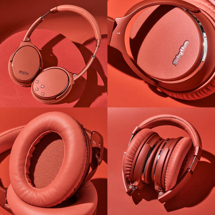 Srhythm NC35 Active Noise Cancelling Kopfhörer,Faltbar,Kabellos,Bluetooth 5.0,Over-Ear mit USB-C Sch
