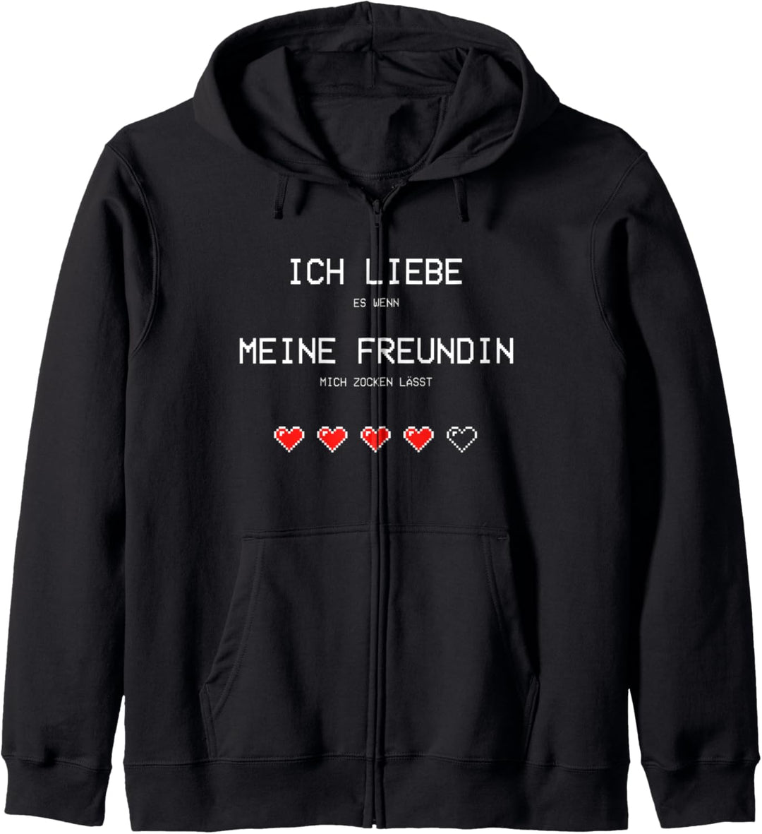 Ich liebe es wenn meine Freundin mich zocken lässt I Gamer Kapuzenjacke