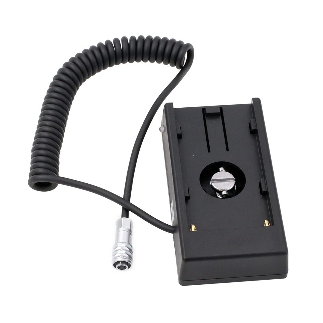 HT BMPCC 4K Kamera F970 Batteriemontageplatte Netzteilkabel 12V für Blackmagic (gewickelt) NP-F970 C