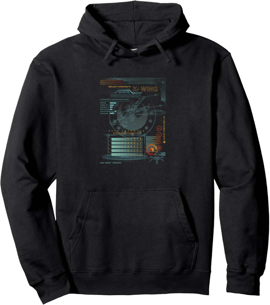 Star Wars: Squadrons X-Wing Components Pullover Hoodie