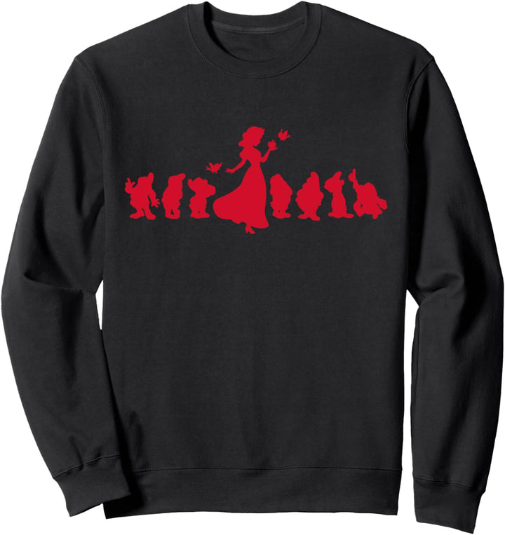 Disney Snow White and The Seven Dwarfs Red Silhouette Sweatshirt