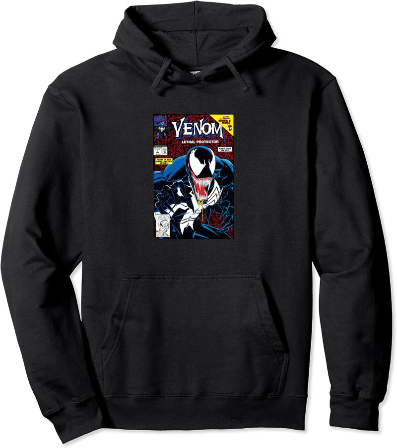 Marvel Venom Classic Retro Comic Cover Lethal Protector Pullover Hoodie