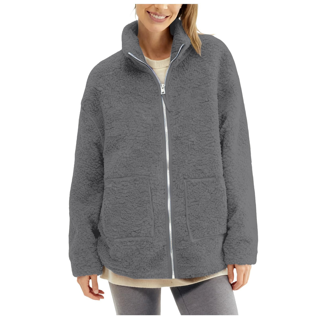 Umstandsjacke mit Babyeinsatz Warm Teddy Fleecejacke Umstands Baumwolljacke Winter Umstandsmode 2 in