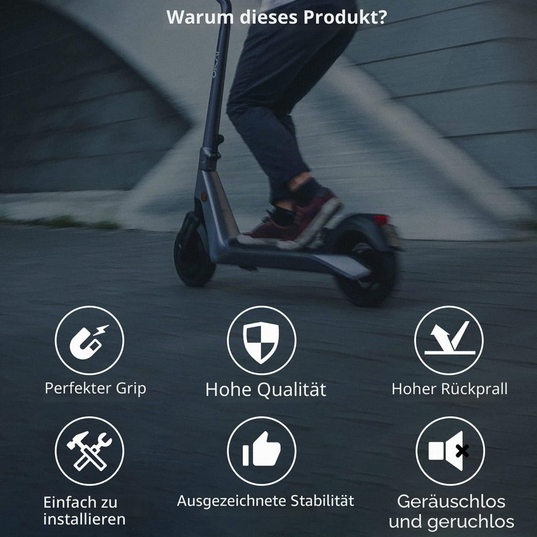 DBREAKS 2 Stück Stunt Scooter Rollen 100mm, Ersatzräder für Scooter 100mm Schwarz, Scooter Ersatzräd