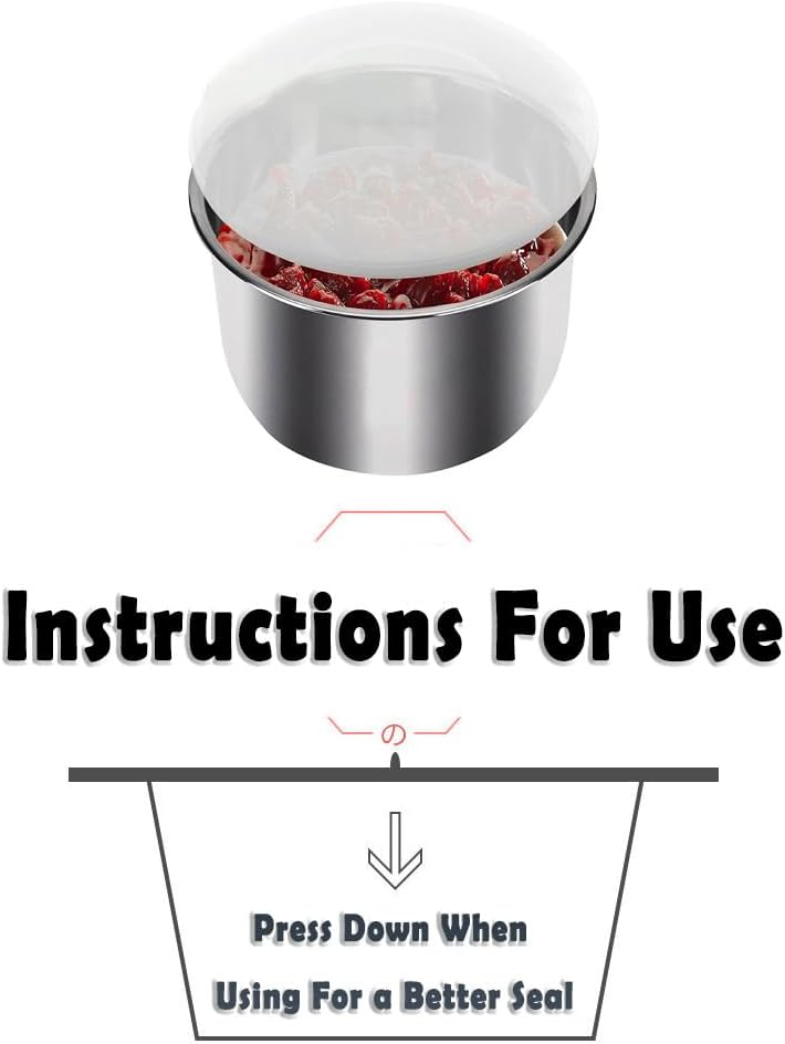 6 Quart Silikondeckel für Slow Cooker Schnellkochtop, Silikon-Topfabdeckung Wiederverwendbare Mikrow