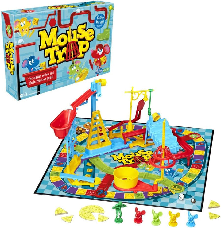 Hasbro Brettspiel für Kinder ab 6 Jahren, klassisches Kinderspiel für 2-4 Spieler, mit einfacherem A