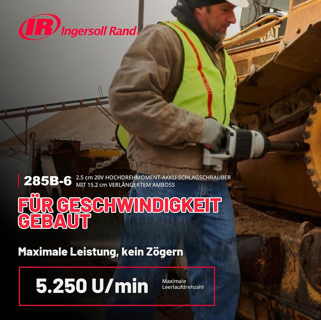 Ingersoll Rand 1" Druckluft Schlagschrauber 285B-6, Drehmomentschlüssel für Schwerlastbereich, Vierk