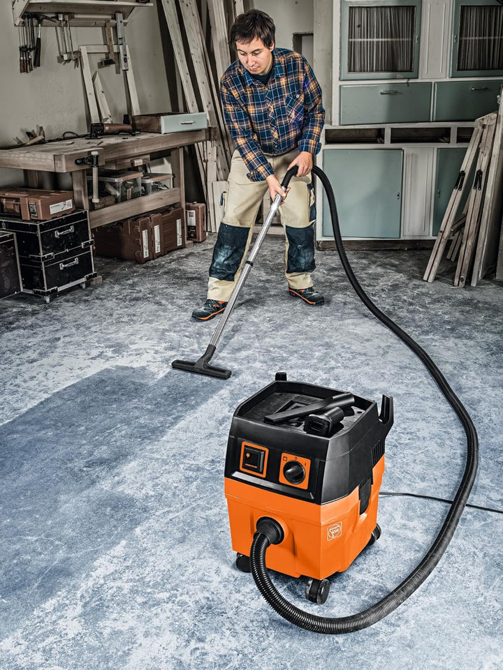 FEIN Nass- / Trockensauger DUSTEX 35L (Industriestaubsauger 1380W, Behälter 32l, extra Steckdose) 92