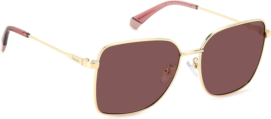 Polaroid Unisex Sonnenbrille PLD 4158/G/S/X 58/16/145 Damen Sunglasses, NOA/KL Gold BURGNDY, 58