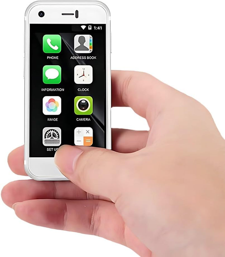 Hipipooo Superkleines Mini-Smartphone 3G Dual-SIM-Handy 1 GB RAM 8 GB ROM 5,0 MP Quad Core Dual-Stan