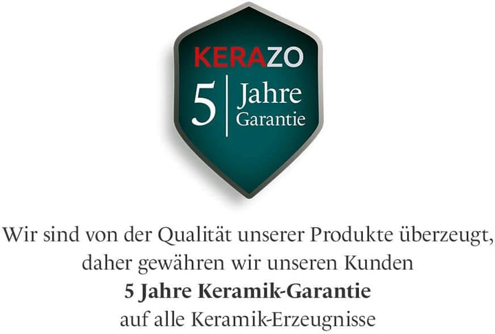 Keramik Kugel 20 cm Gartenkugel Dekokugel Gartenfigur Dekoration aus frostfester, witterungsbeständi