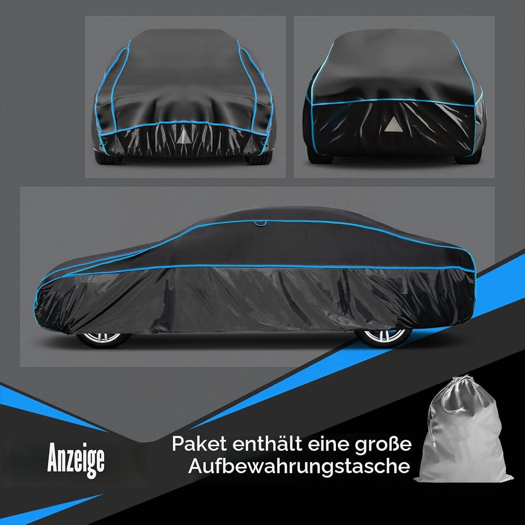 Hagelschutzplane Auto Autoabdeckung Wasserdicht, PKW Hagelschutzgarage, Abdeckplane für Hagel Regen