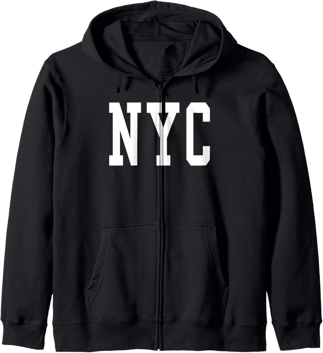 Trendy NYC Bold Block Letters Kapuzenjacke