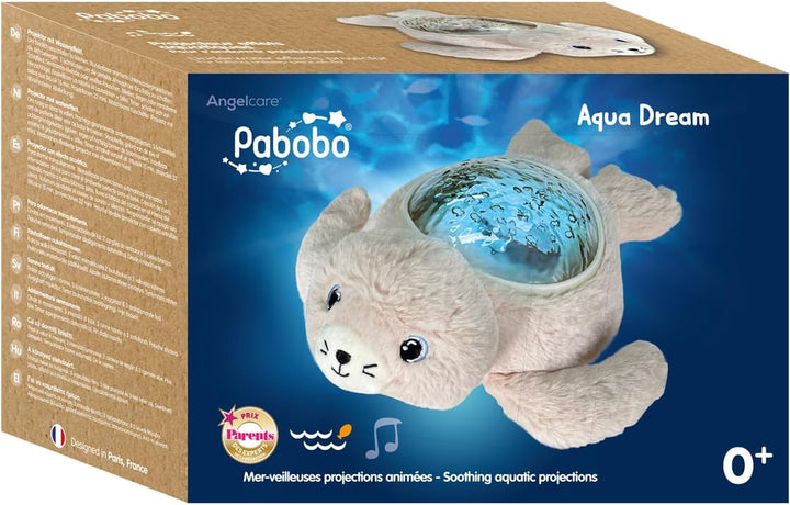 Pabobo - Nachtlicht Robbenprojektor Aqua Dream | Animierte Unterwasserprojektionen | beruhigende Ger
