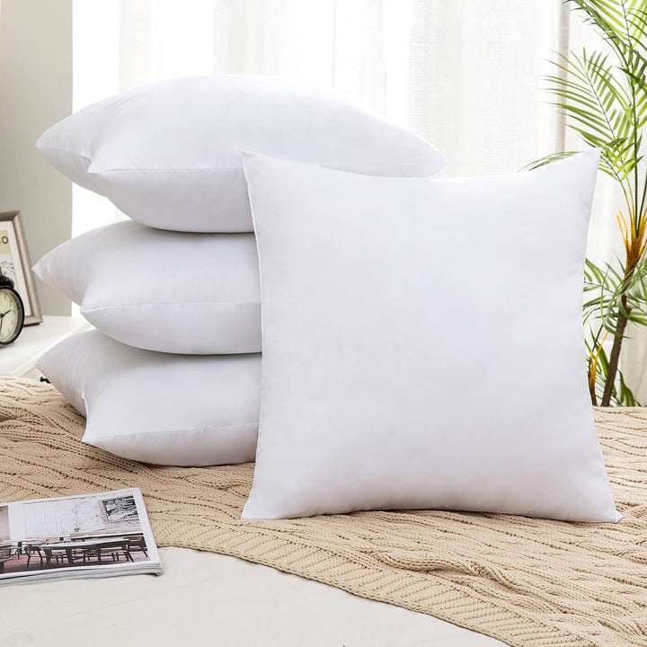 MIULEE Kissen 55x55 cm Füllung 4er Set, Waschbare Kissenfüllung Sofakissen, Polster Innenkissen Deko