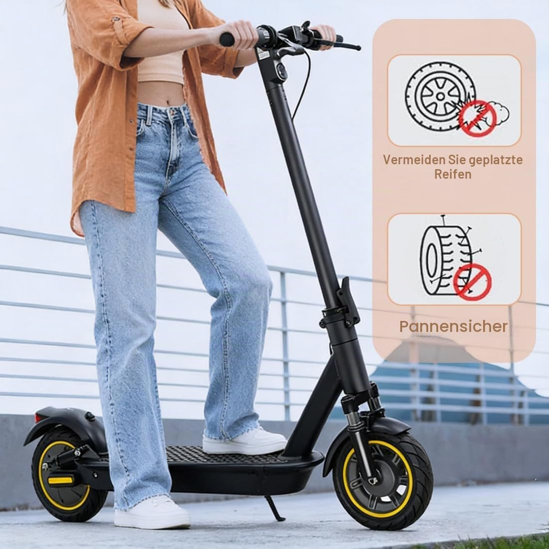 DASIAUTOEM 60/70-6.5 Tubeless Reifen mit Ventil für Ninebot Max G30 Vorne, E Scooter Ersatzreifen mi