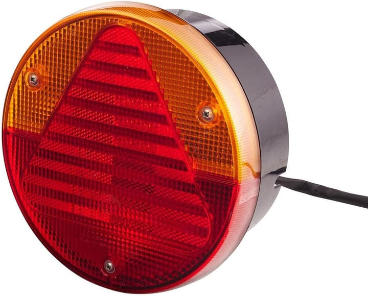 HELLA - Heckleuchte - Glühlampe - 12V - Anbau/geschraubt - Lichtscheibenfarbe: rot/gelb - Kabel: 800
