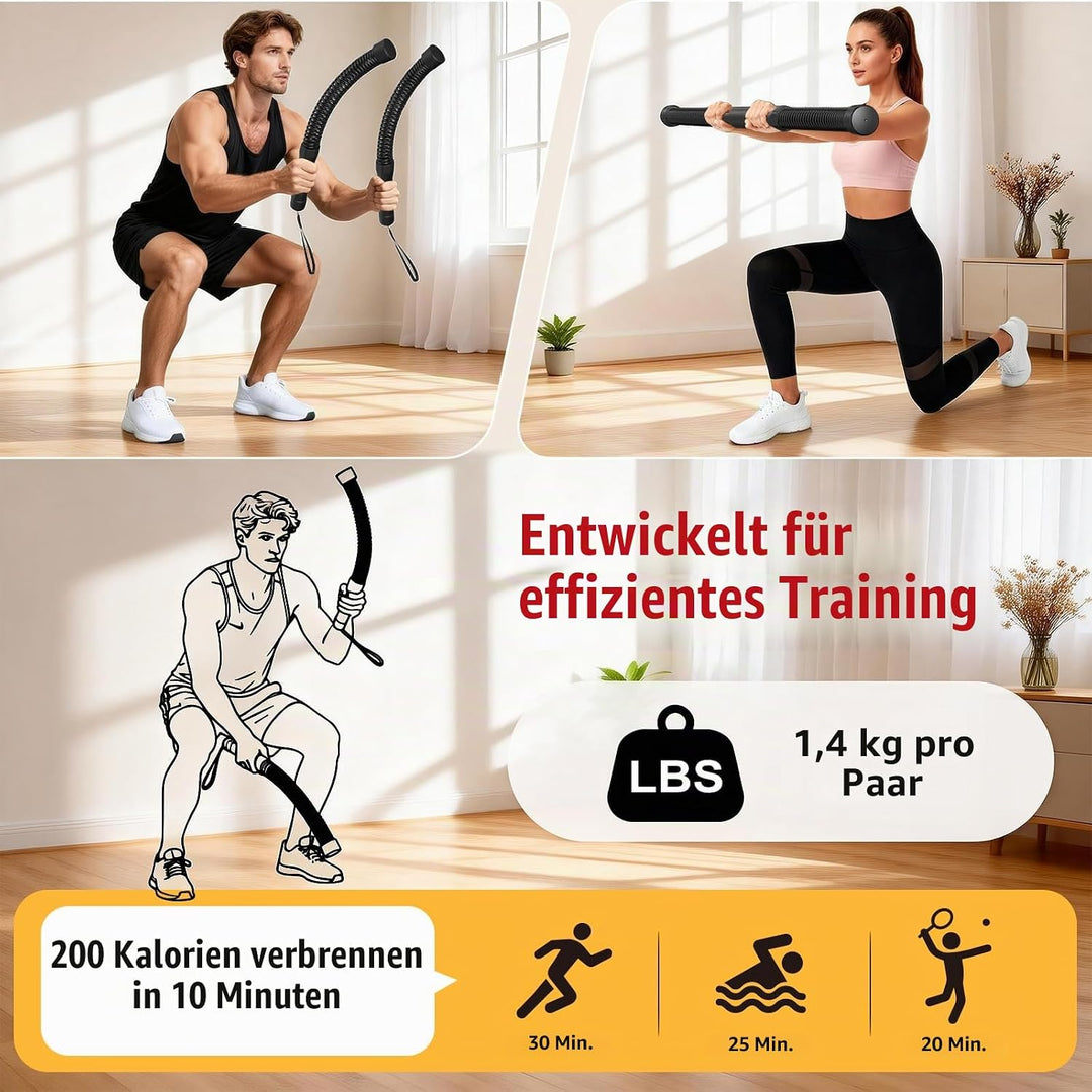 RELIFE REBUILD YOUR LIFE Trainingsseile 2-in-1 Battle Rope ohne Seil fur Heimfitnessstudio leises Se