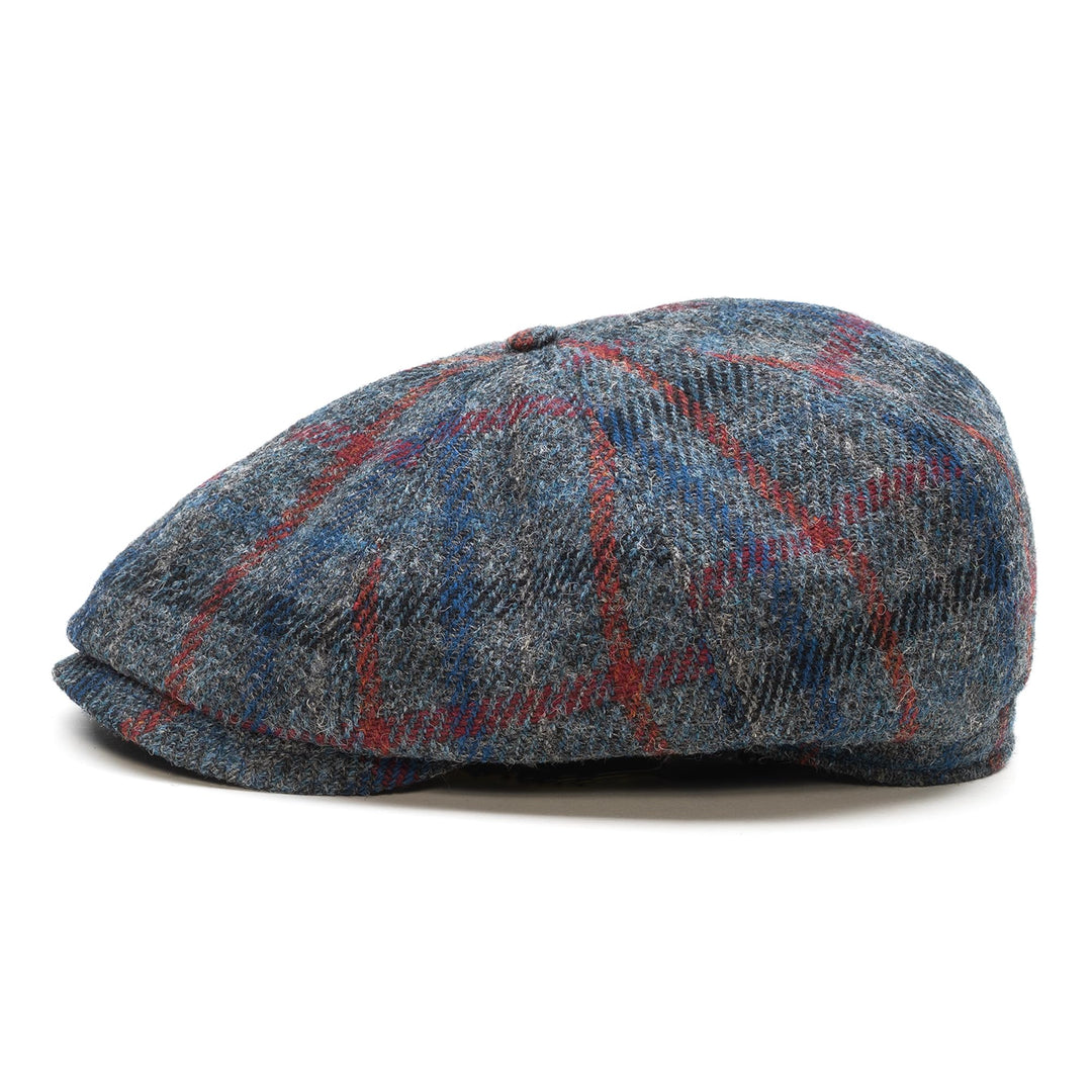 Sterkowski Shelby Mütze | Tweed Schiebermütze für Herren | Warm Elegant 100% Wolle Zeitungsjunge Kap
