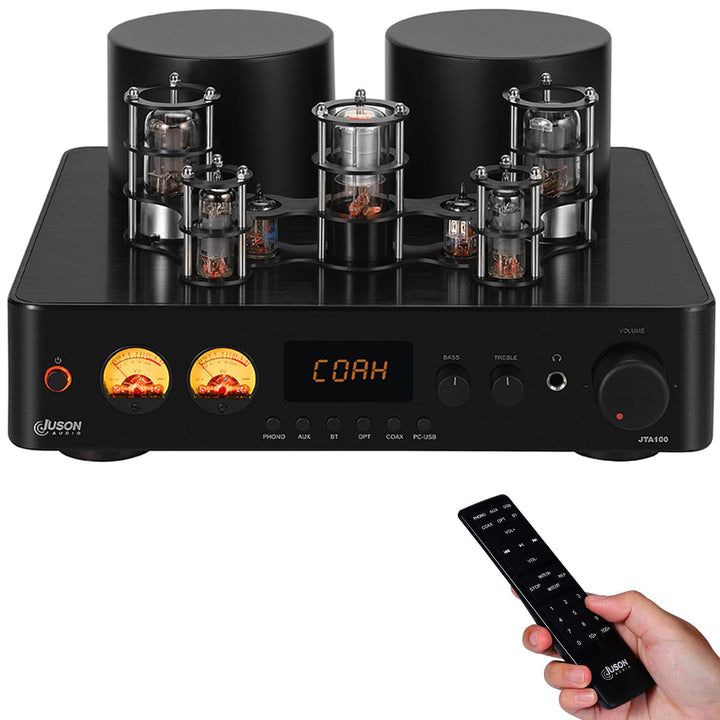 Juson Audio JTA100 200W Vakuum röhrenverstärker Integrierter Hybrid Mit BT 5.0 Optisch AUX RCA Phono