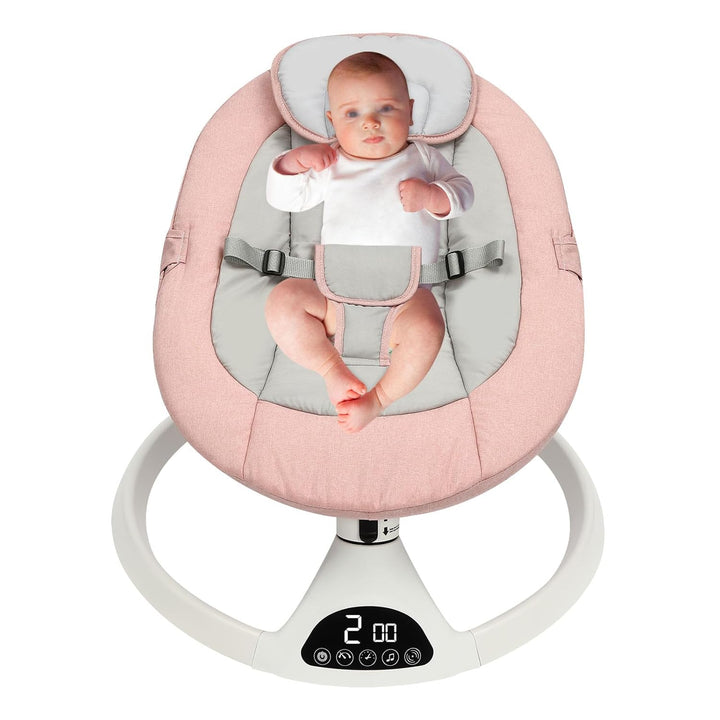 Elektrische Babywippe, Babywippe mit Bluetooth, Schaukelstuhl mit Fernbedienung for babies aged 0-12