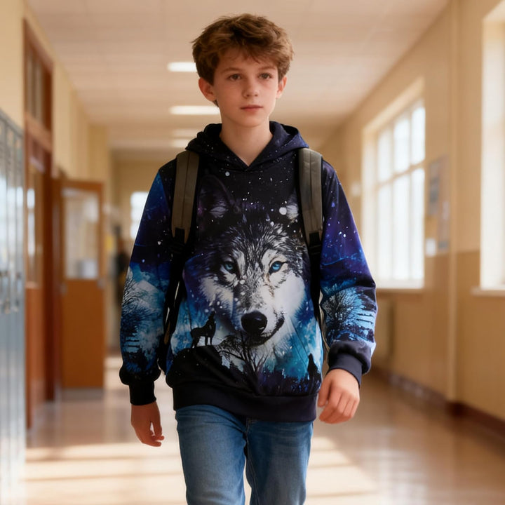 kids4ever Unisex Kinder Hoodie 3D Lustig GedrucKt Kapuzenpullover Langarm Pullover Hoodies Sweatshir