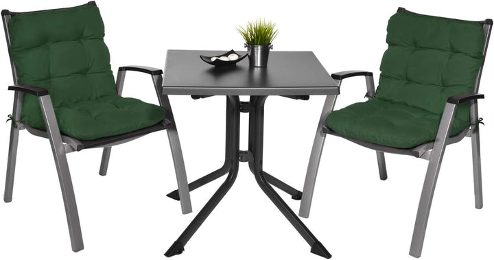 Beautissu 4er Set Niedriglehner Auflagen Set Flair NL Stuhlauflage 100x50x8cm Sitzkissen Niederlehne