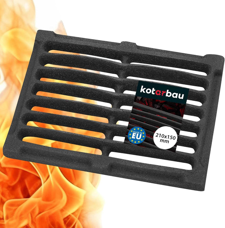 KOTARBAU Kaminrost 21,5 x 15,5 cm Kaminofen Tafelrost Ascherost Rost Ofengitter Kamin Ersatzteile Zu