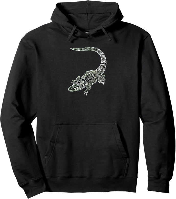 Krokodil Alligator Reptilien Pullover Hoodie