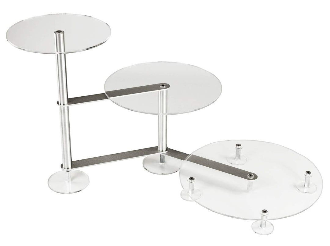 Manschin-Laserdesign Tortenständer Rund Tortenetagere Acryl Treppe Etagere Hochzeit 3 Etagen Ø 20 25