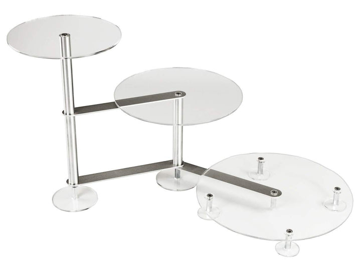 Manschin-Laserdesign Tortenständer Rund Tortenetagere Acryl Treppe Etagere Hochzeit 3 Etagen Ø 20 25