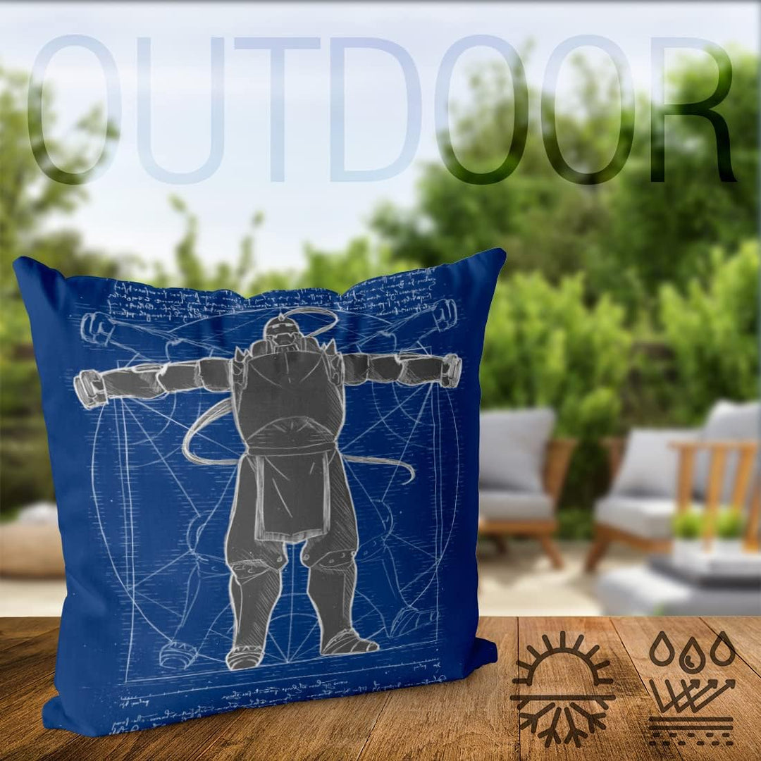 VOID Vitruvianischer Alfred Kissenbezug Kissenhülle Polyester wasserfest Outdoor Alchemist Anime Man