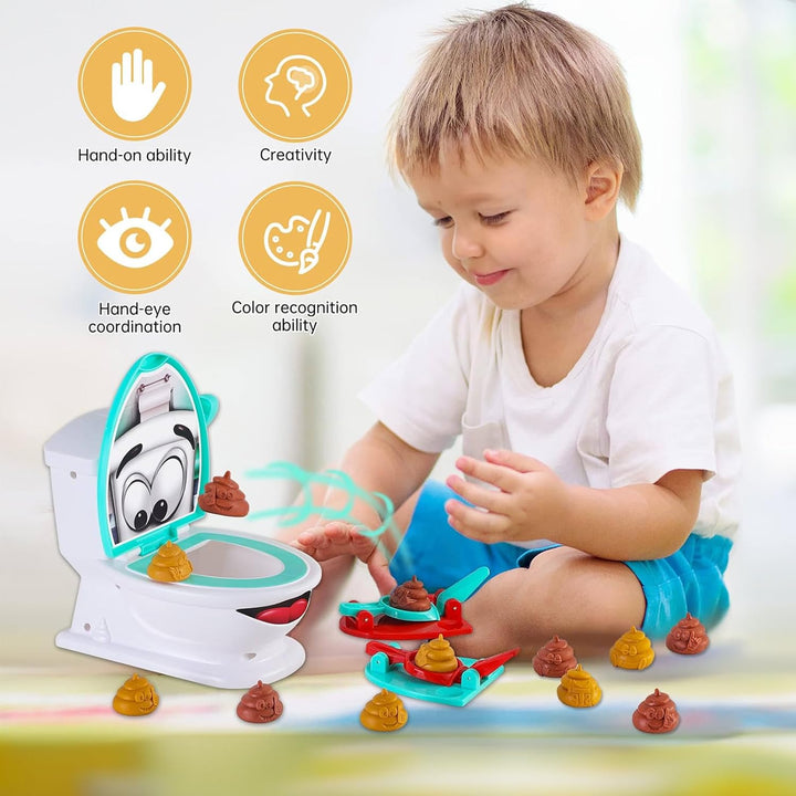 POPOYU Kacka Alarm Spiel,Pups Spielzeug,Klospiel Kinder,Toilet Game,Toilettenspielzeug für Kinder Si