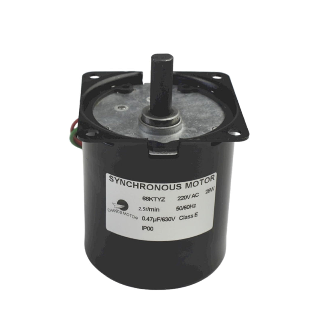 CHANCS Niedergeschwindigkeits-Miniatur-Getriebemotor 68KTYZ 220V AC 2,5r/min Exzenterwelle Hochdrehm