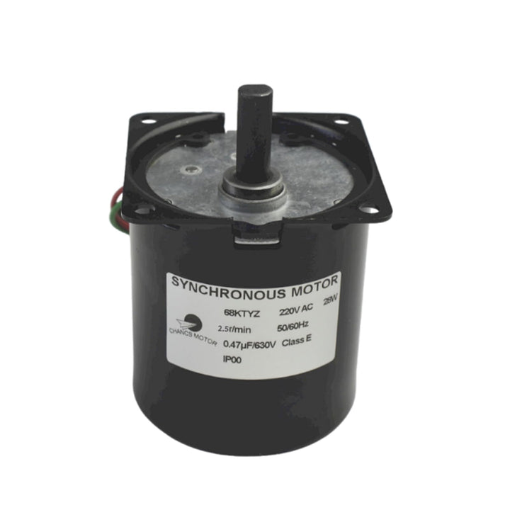 CHANCS Niedergeschwindigkeits-Miniatur-Getriebemotor 68KTYZ 220V AC 2,5r/min Exzenterwelle Hochdrehm