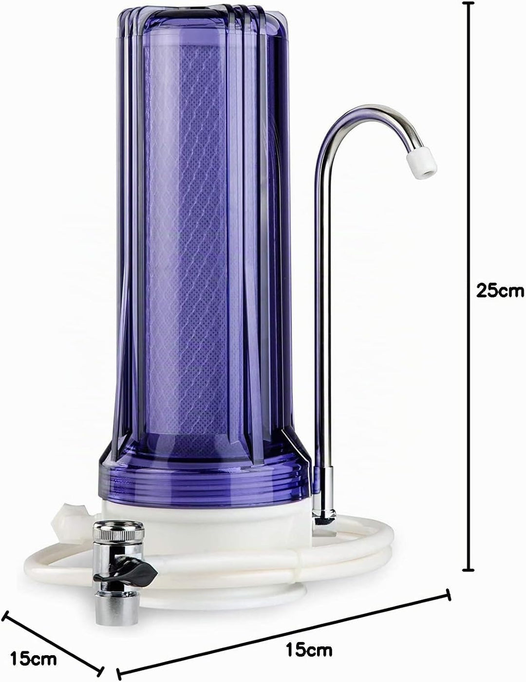 iSpring CKC1C Auftischfilter Wasserfilter Filteranlage für Wasser Auftisch Filter,1 Stufe Auftischfi