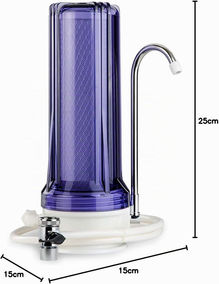 iSpring CKC1C Auftischfilter Wasserfilter Filteranlage für Wasser Auftisch Filter,1 Stufe Auftischfi