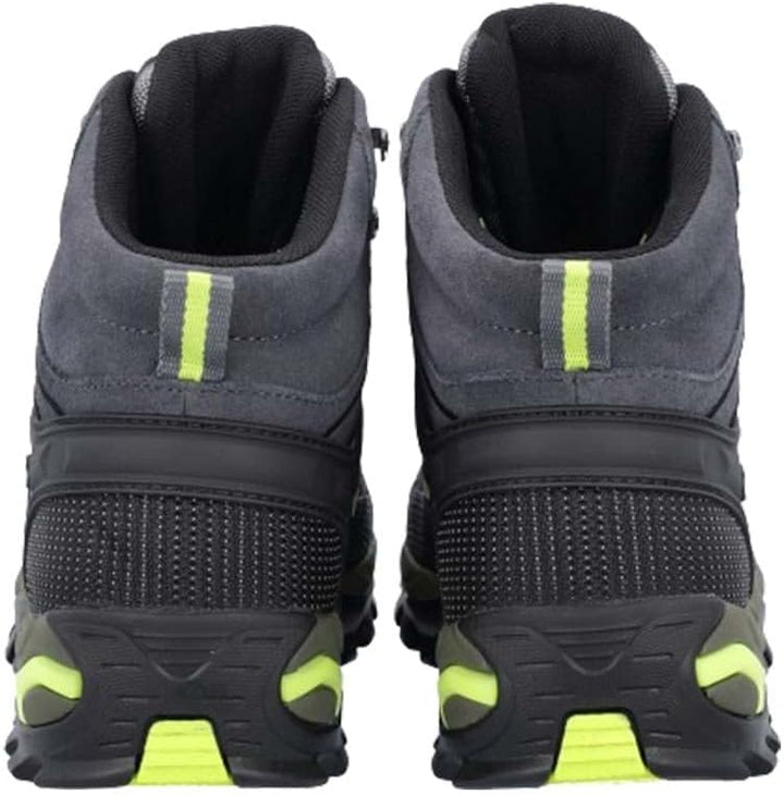 CMP Unisex Kinder Kids Rigel Mid Trekking Shoes Wp Wanderschuhe 40 EU Grau Gelb Fluo, 40 EU Grau Gel