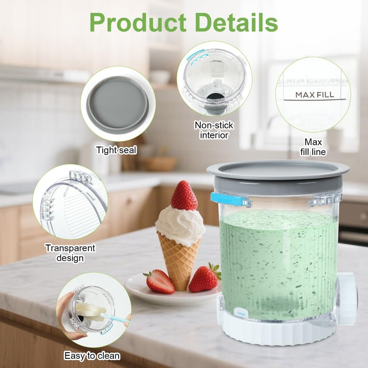 4 Stück Behälter für Ninja Swirl by CREAMi Softeis- & Eismaschine, Swirl Pints und Deckel kompatibel