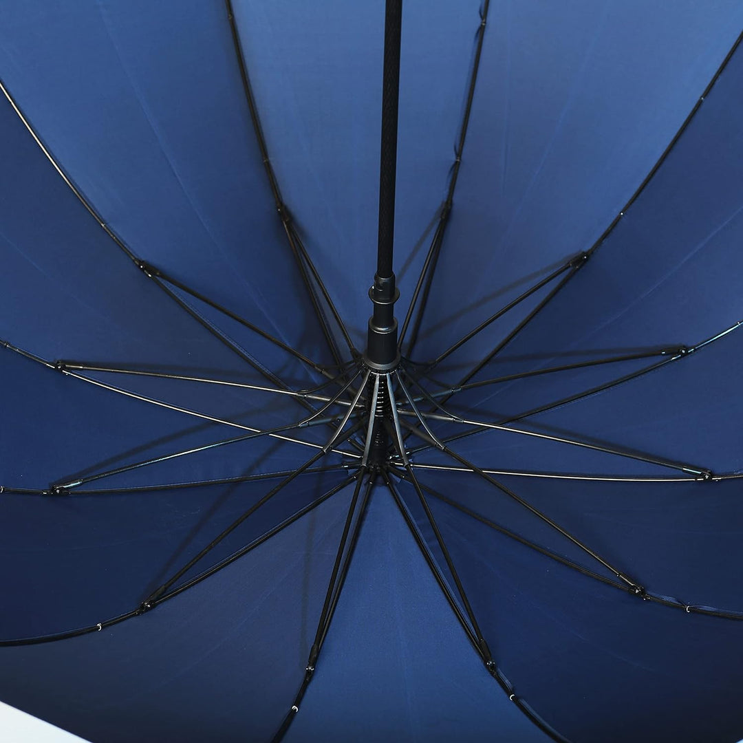 La Farrell Regenschirm XXL, Stockschirm, Golfschirm, Automatik, gross, blau, mit Schutzhülle, Ø ca.1