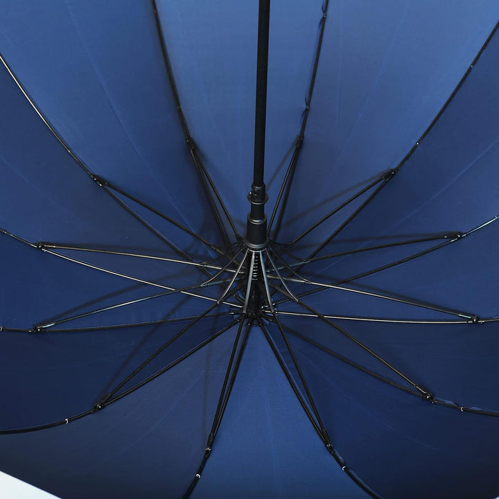 La Farrell Regenschirm XXL, Stockschirm, Golfschirm, Automatik, gross, blau, mit Schutzhülle, Ø ca.1