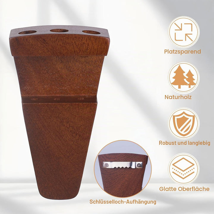 3-Loch-Dart-Halter aus Holz, Wandhalterung und Tischständer – Schutzaufbewahrung für Stahl-/weiche D