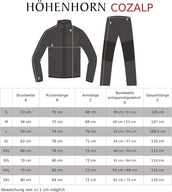 Höhenhorn Cozalp Herren Jogging Anzug Trainingsanzug Hausanzug XL Dunkelblau, XL Dunkelblau