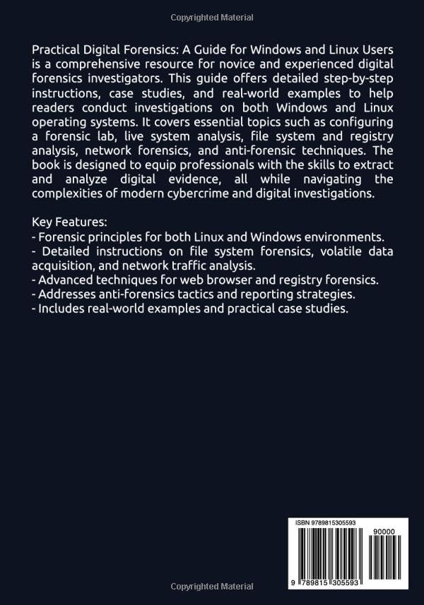 Practical Digital Forensics: A Guide for Windows and Linux Users, Taschenbuch