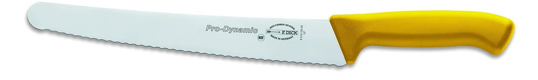 F. DICK ProDynamic Universalmesser mit Wellenschliff (Klingenlänge 26 cm, Küchenmesser gelb, Klinge