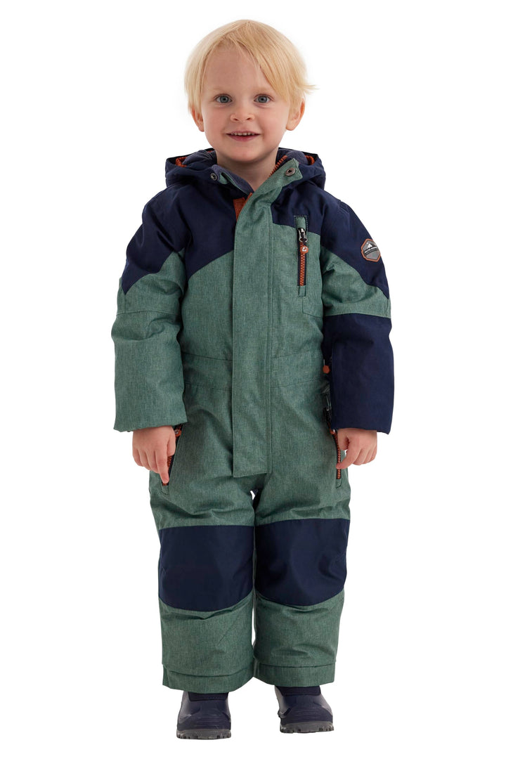 Killtec Kesley Mini Skioverall/Schneeanzug mit Kapuze und Schneefang, waldgrün, 122/128