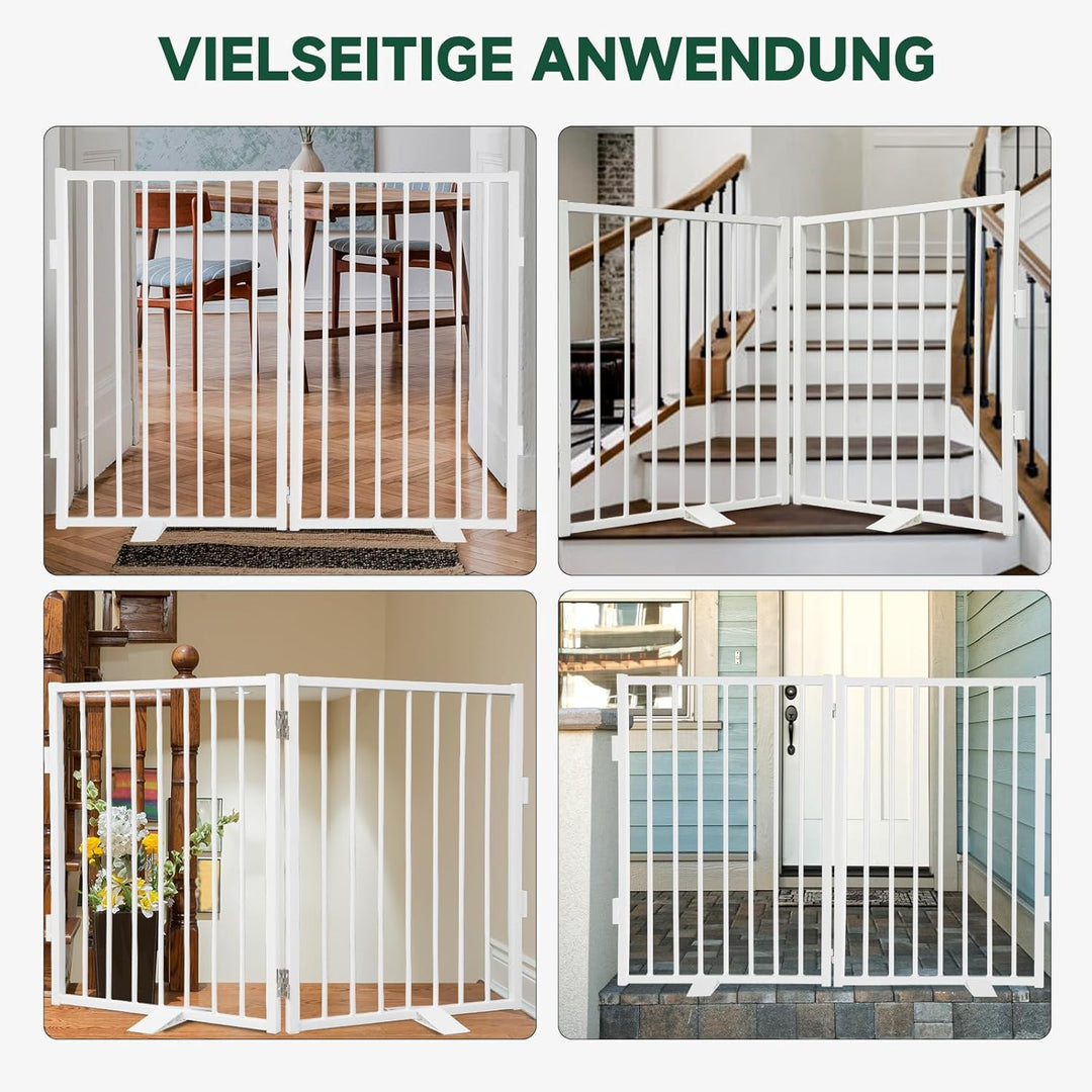 Snagle Paw Vollmetall Freistehend Absperrgitter,für den Innenbereich Hundegitter mit Bodenschonenden
